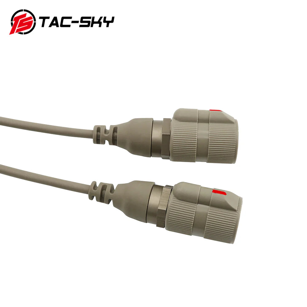 TS TAC-SKY V2 PTT 6pin Dual Comm - Dark Earth