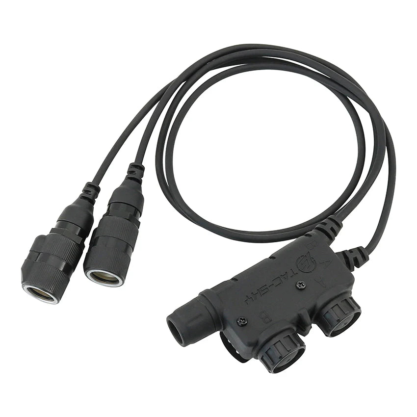 TS TAC-SKY V2 PTT 6pin Dual Comm - BLACK
