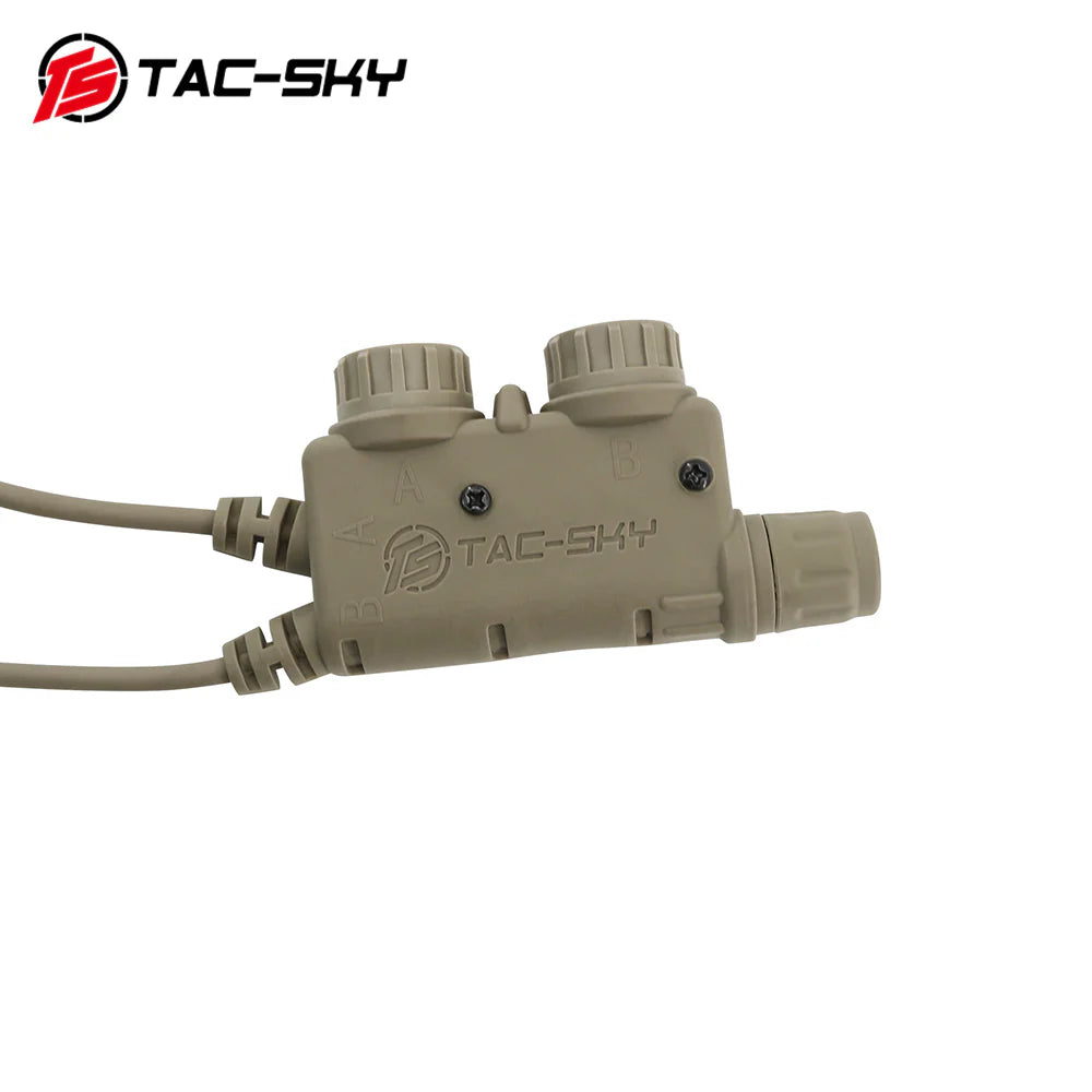 TS TAC-SKY V2 PTT 6pin Dual Comm - Dark Earth