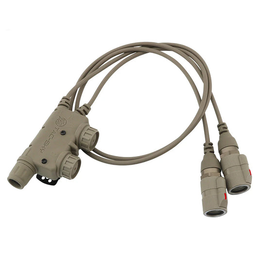 TS TAC-SKY V2 PTT 6pin Dual Comm - Dark Earth
