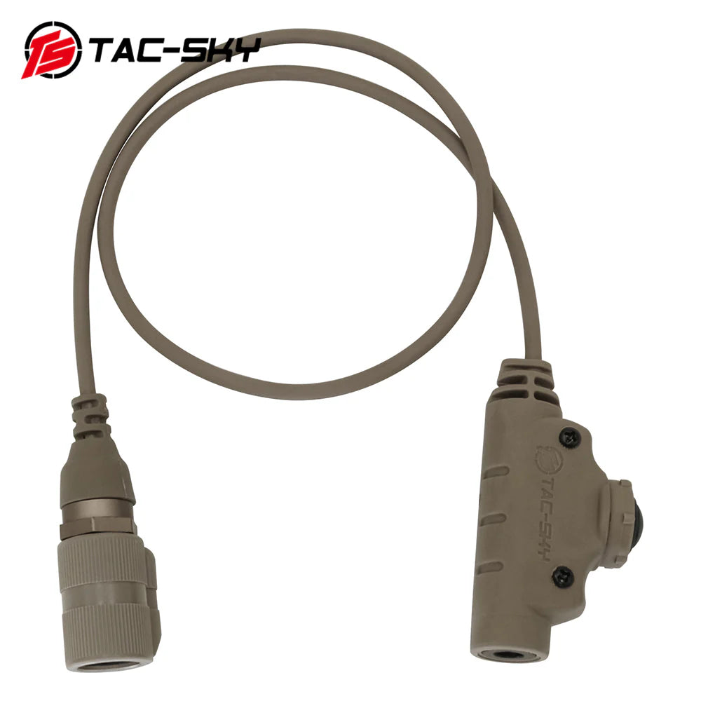 TS TAC-SKY Single comm 6-Pin PTT ( Dark Earth )